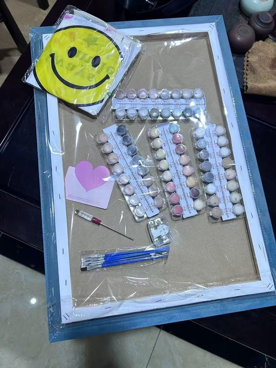 Customer photo review of Custom Paint by Numbers Kit