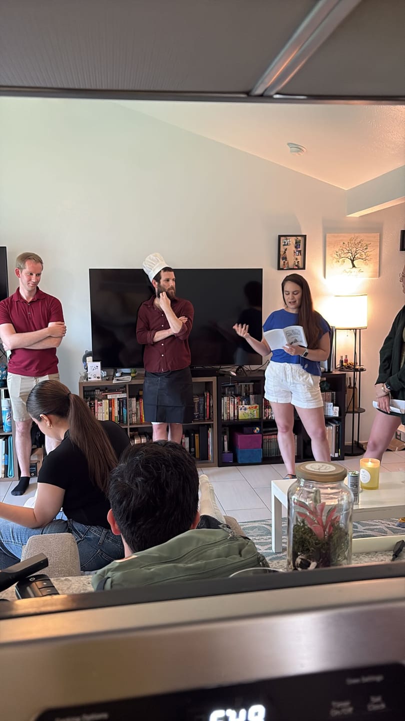 Customer photo review of Bake Off Themed Murder Mystery Game Kit
