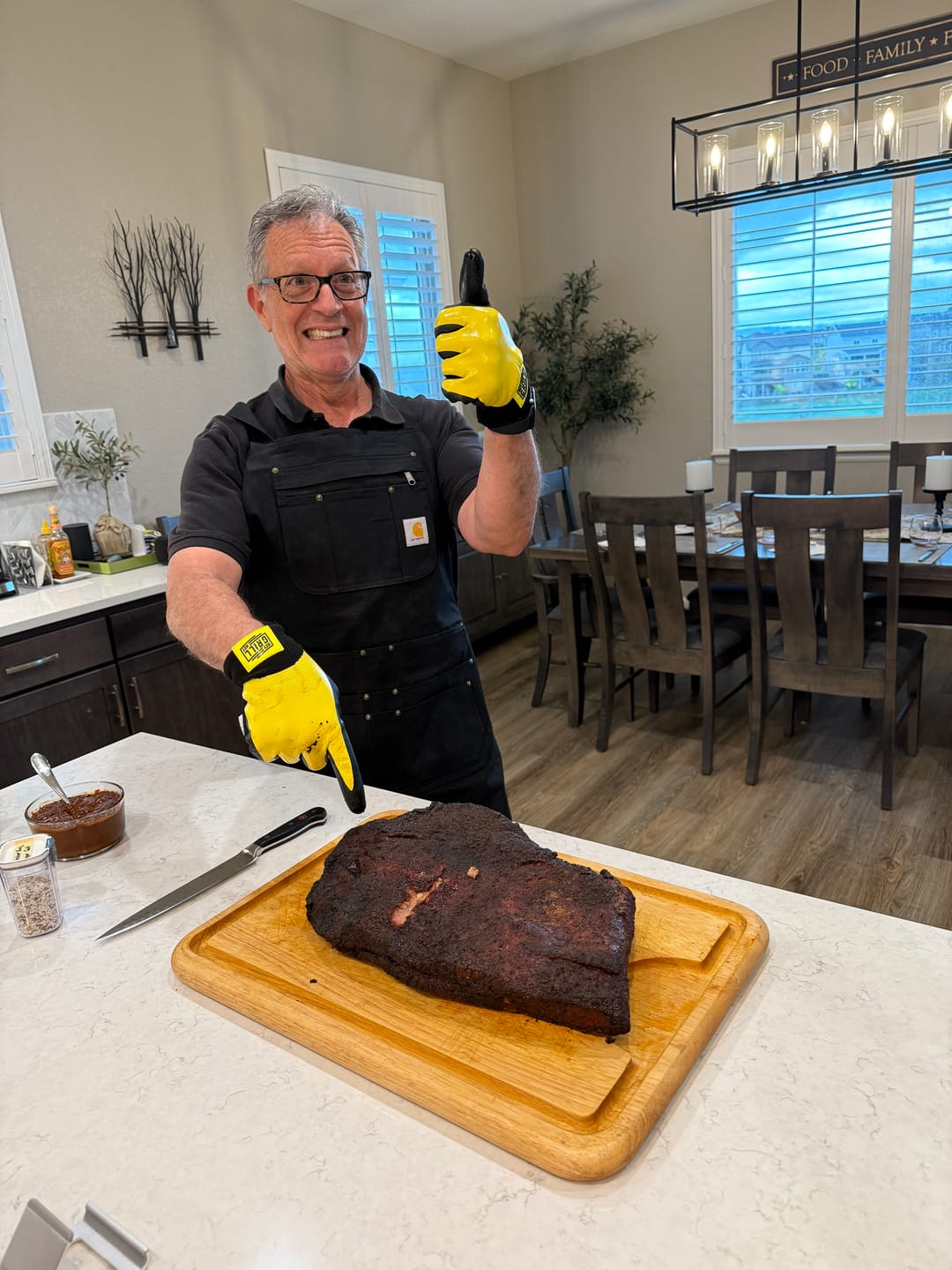 Customer photo review of Pitmaster Gloves