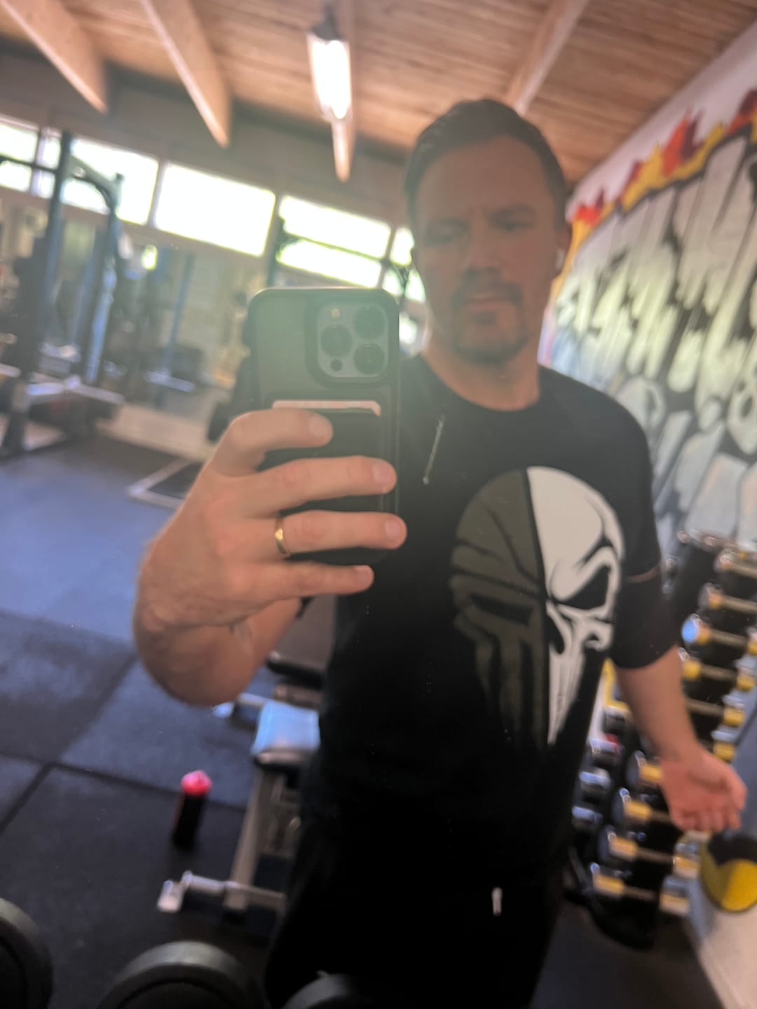 Customer photo review of Military skull t-shirt