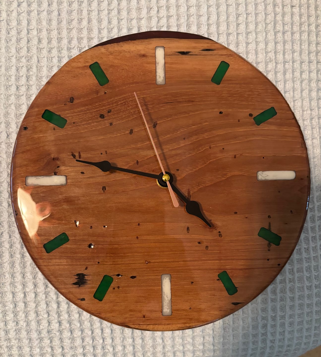 Customer photo review of 10" Circle + Clock Dials Style 2 Acrylic Router Template