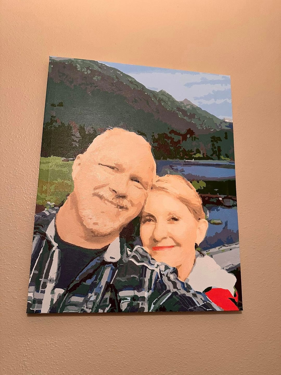 Customer photo review of Custom Paint by Numbers Kit