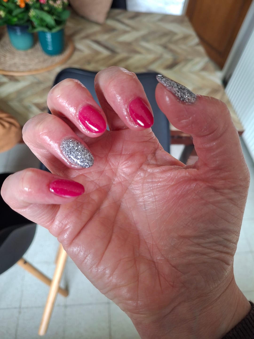 Customer photo review of Crystal Clear Dipping Powder