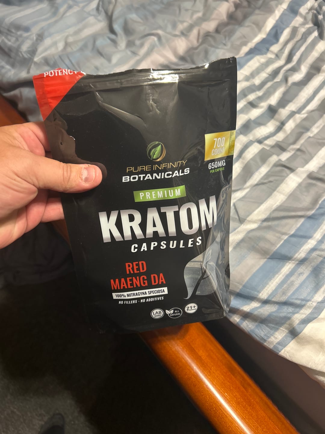 Customer photo review of Pib Caps Red Maeng Da