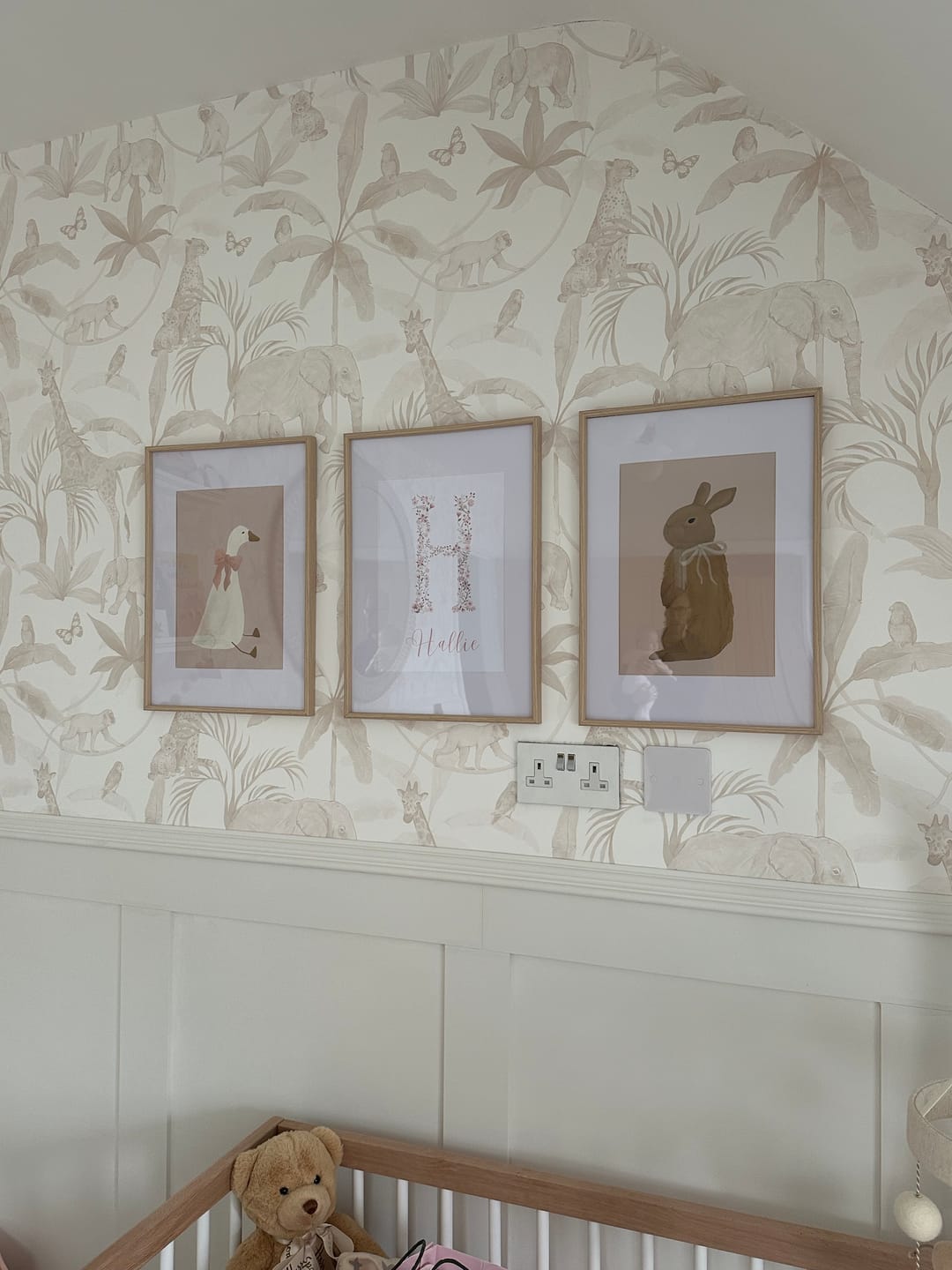 Customer photo review of African Safari Wallpaper Repeat Pattern | Neutral