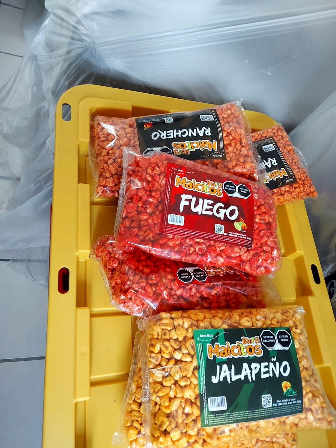 Customer photo review of Maicitos Inflados 500gr Paquetes Mayoreo - Snacks para vender
