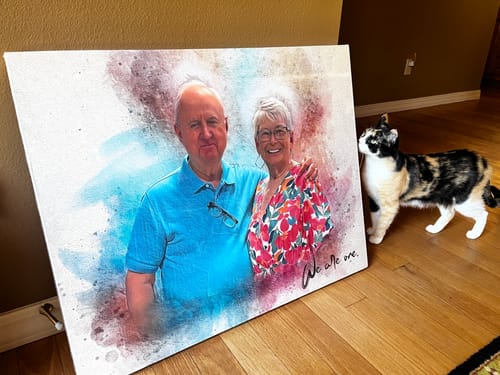Customer photo review of Personalized photo Painting