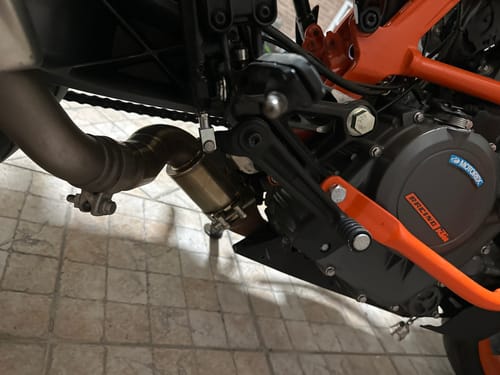 Customer photo review of Supresor de Catalizador Artesanal Ktm Duke 125-390 (2021-2025) Acero Inox