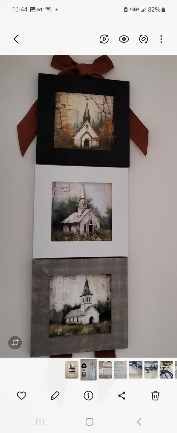 Customer photo review of Autumn Church 2 - Framed Art