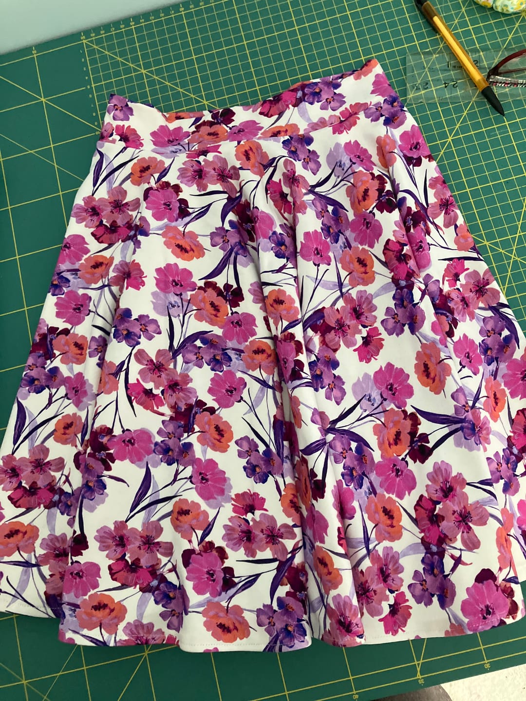 Customer photo review of Bright Florals Cotton Jersey Fabric