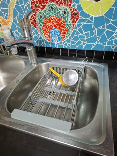 Customer photo review of Escurridor De Platos Ajustable Para Cocina