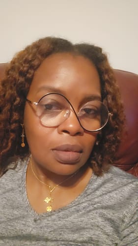 Customer photo review of Minimalist Lucky Floral Dangle Necklaces