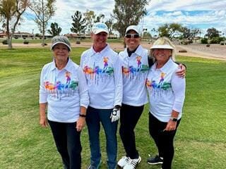 Customer photo review of Chicks With Sticks Women Golf Shirts H0053