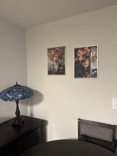 Customer photo review of Victorian Flowers Print