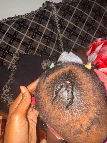 Customer photo review of Hair Transformation Bundle- Moisturizes, Detangles, Drastically softens and Grows! 3 Sizes