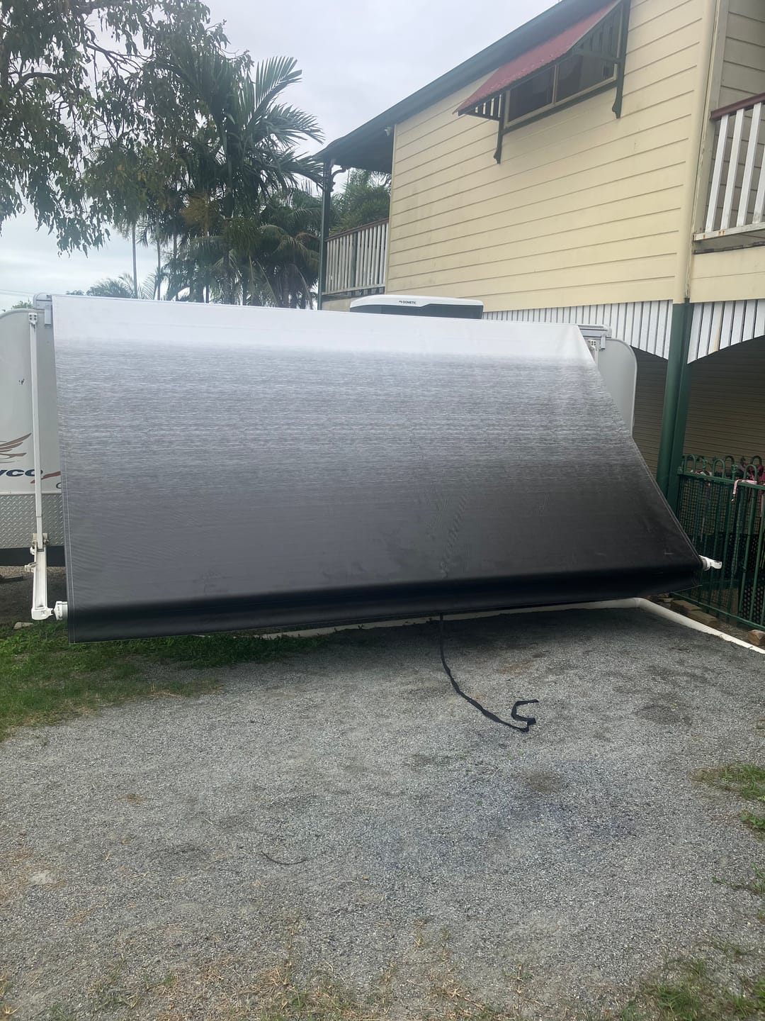 Customer photo review of Awning Replacement Vinyl - Black WA1001 Black Flap