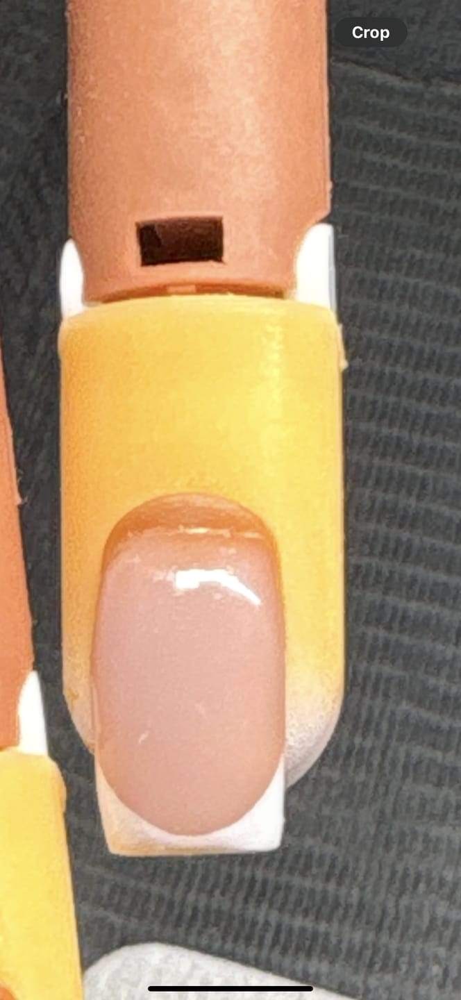 Customer photo review of French nail airbrush stencils pack