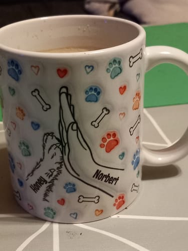 Customer photo review of Bester Hunde Papa (3D Optik) - Individuelle Tasse