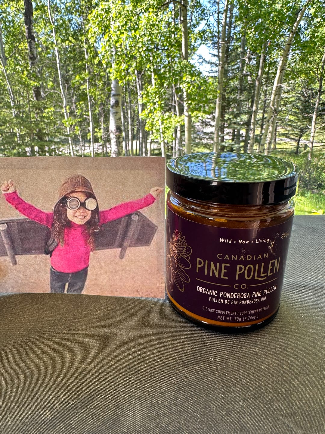 Customer photo review of Wild Ponderosa Pine Pollen Powder -  Certified Organic (70g-2.5oz)