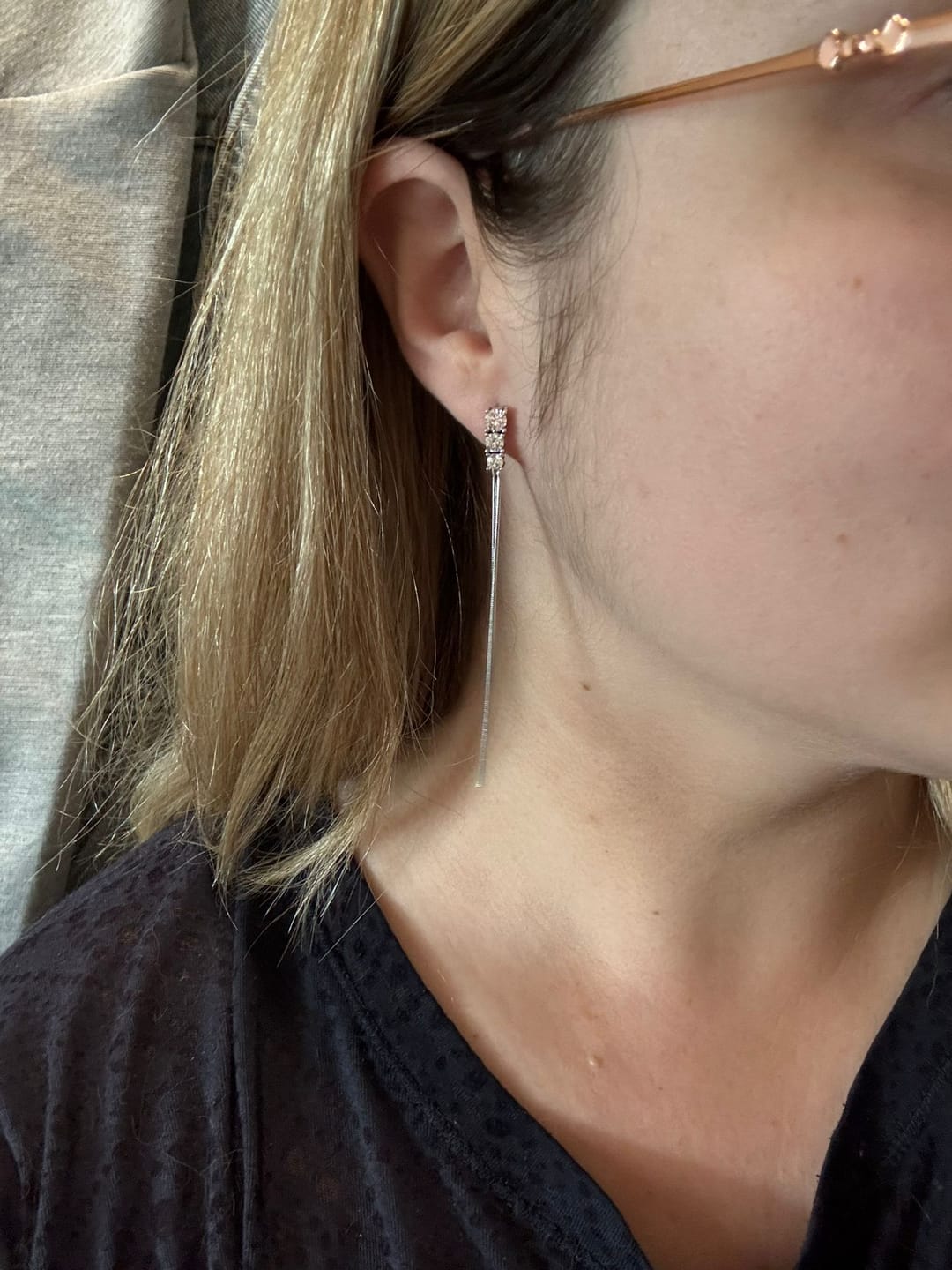 Customer photo review of Pendientes Trasnocho