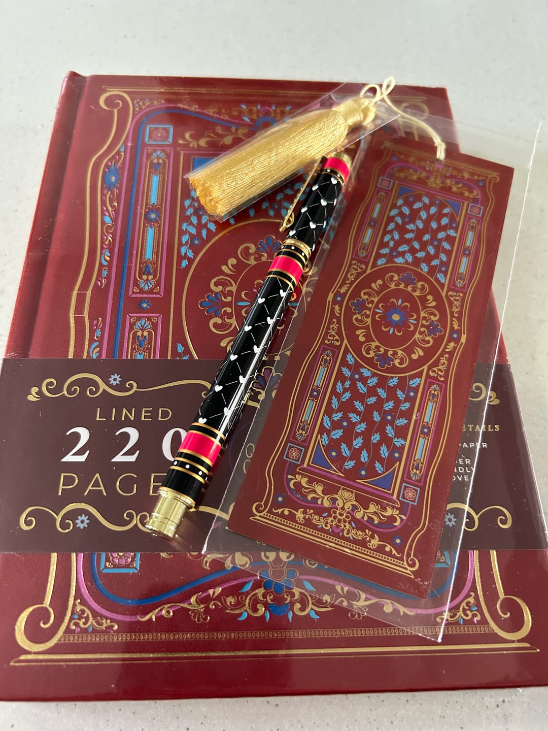 Customer photo review of Literati Journal - Crimson Red