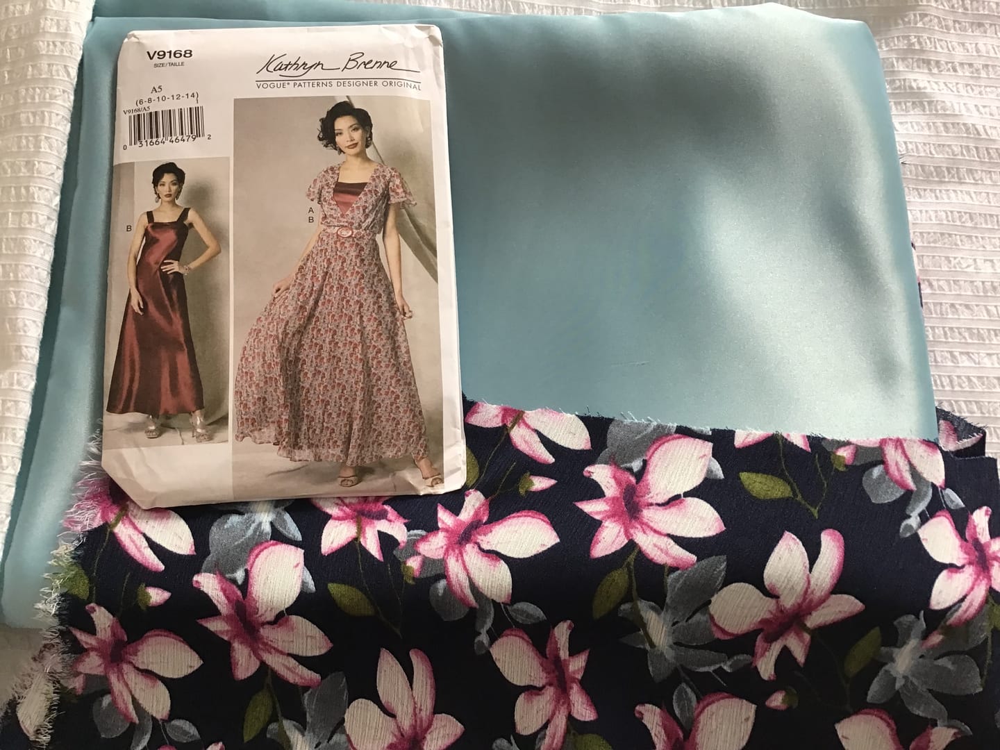 Customer photo review of Plain Duchess Satin Fabric