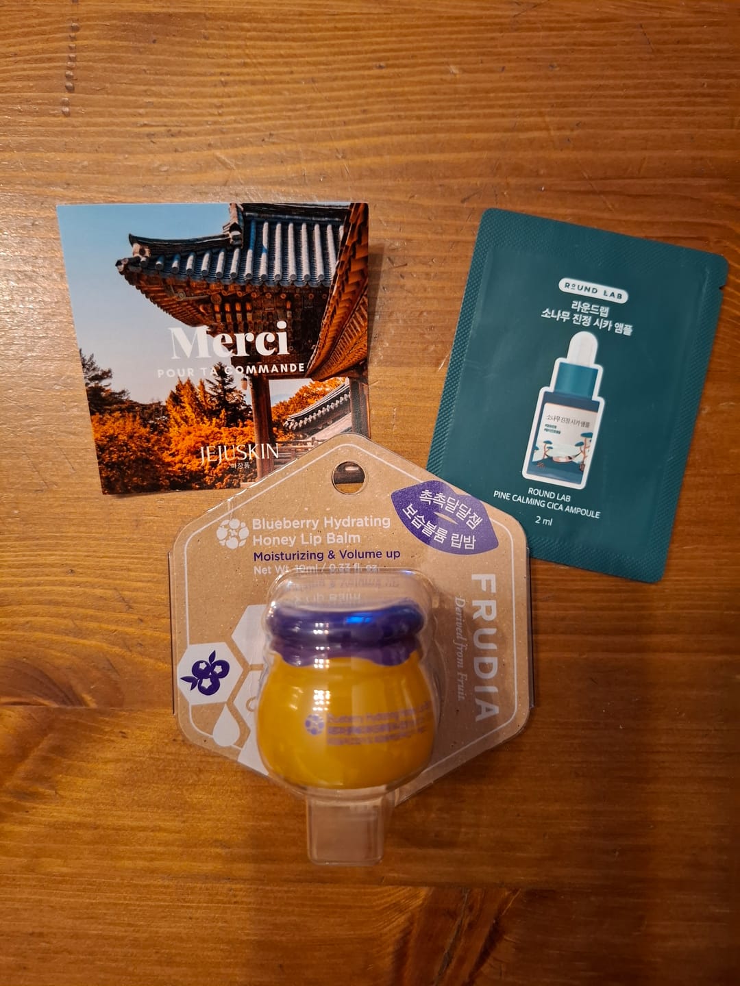 Customer photo review of Frudia - Baume à lèvres hydratant au miel et à la myrtille