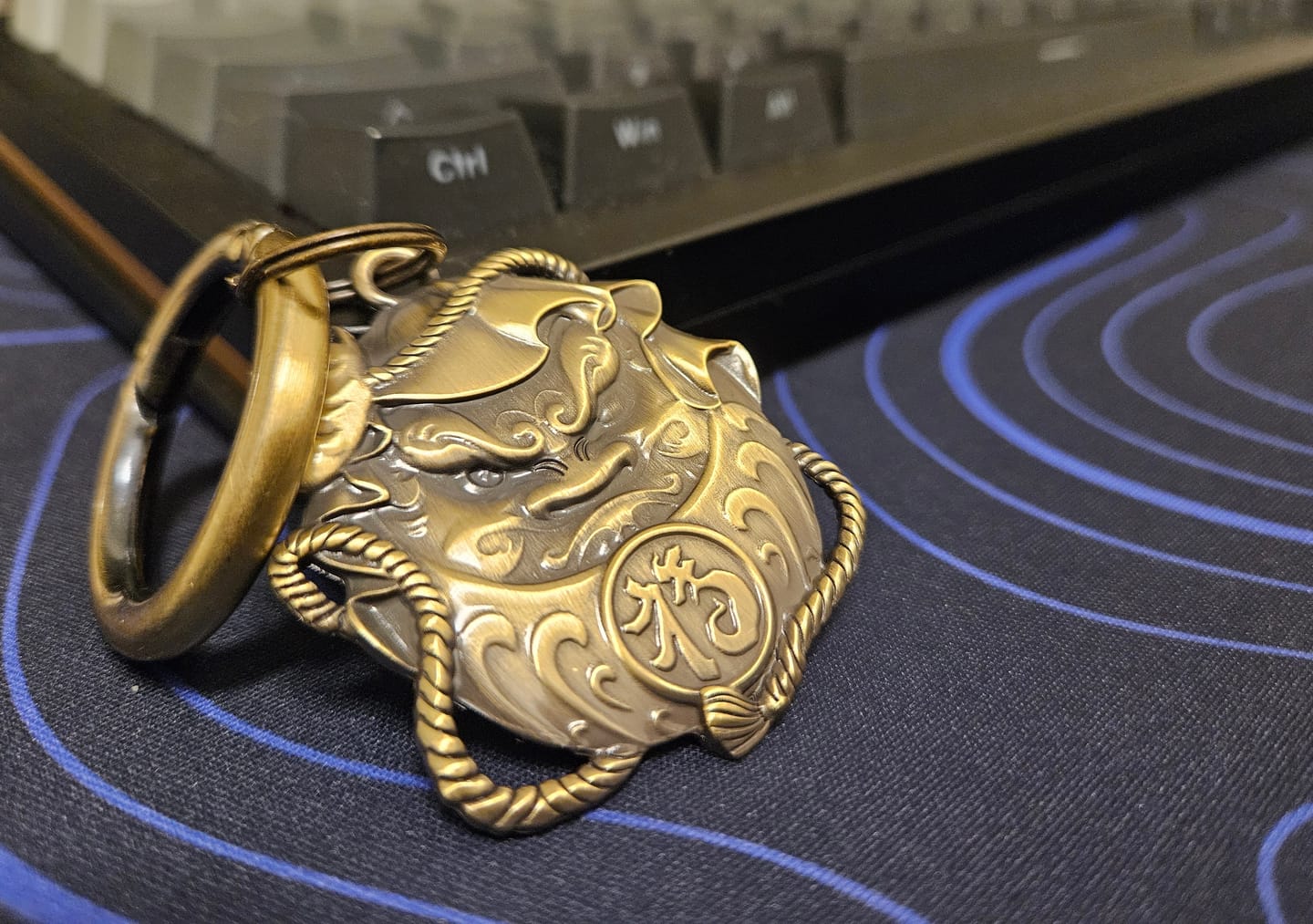 Customer photo review of Daruma - 3D Metal Keychain