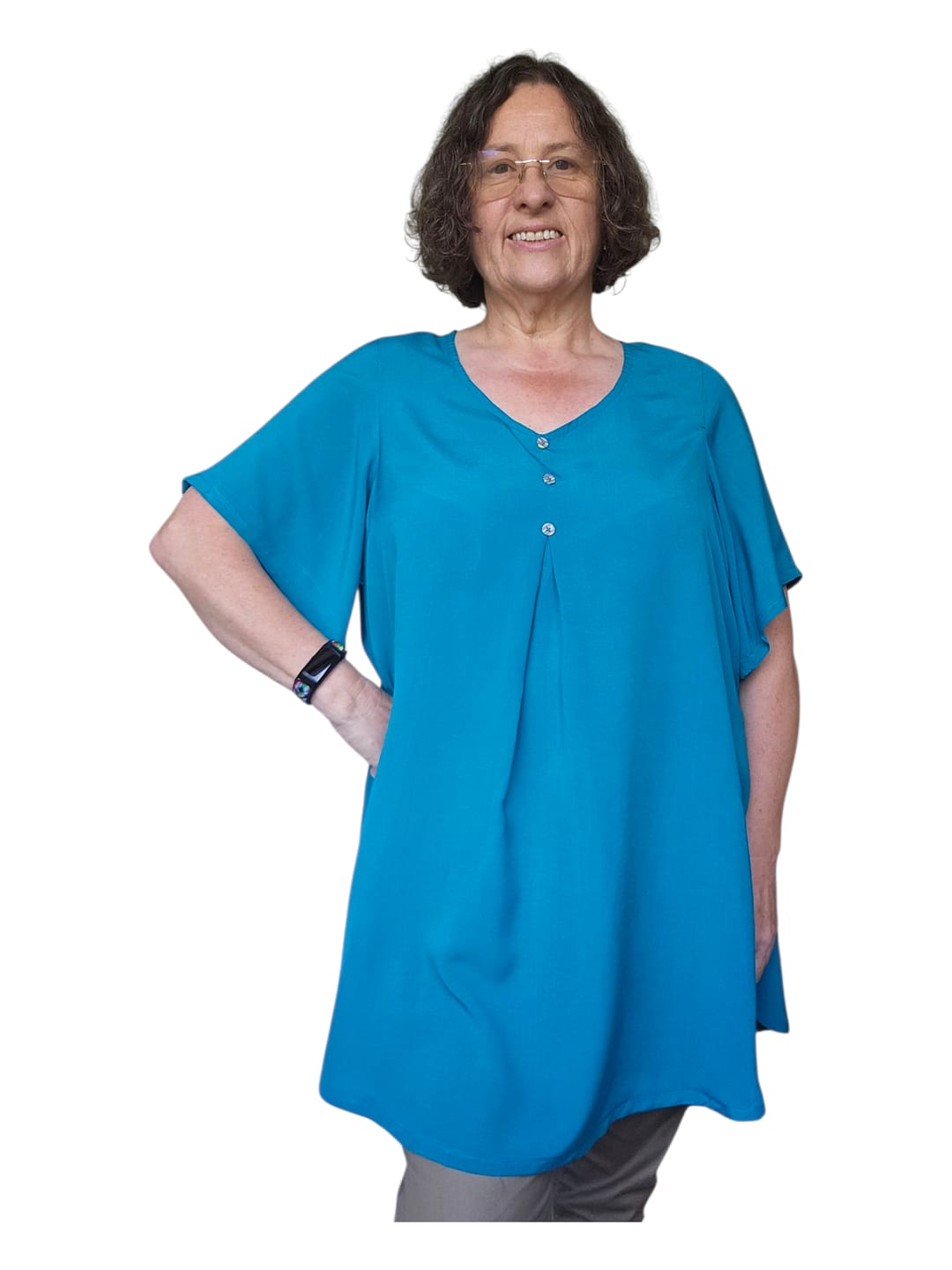 Customer photo review of Plain Viscose Poplin Fabric