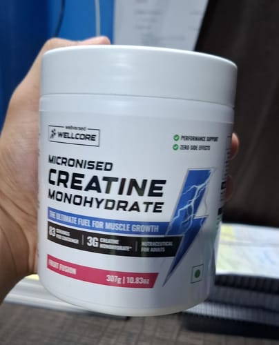 Customer photo review of Wellcore - Pure Micronised Creatine Monohydrate (307g, 83 Servings) Fruit Fusion