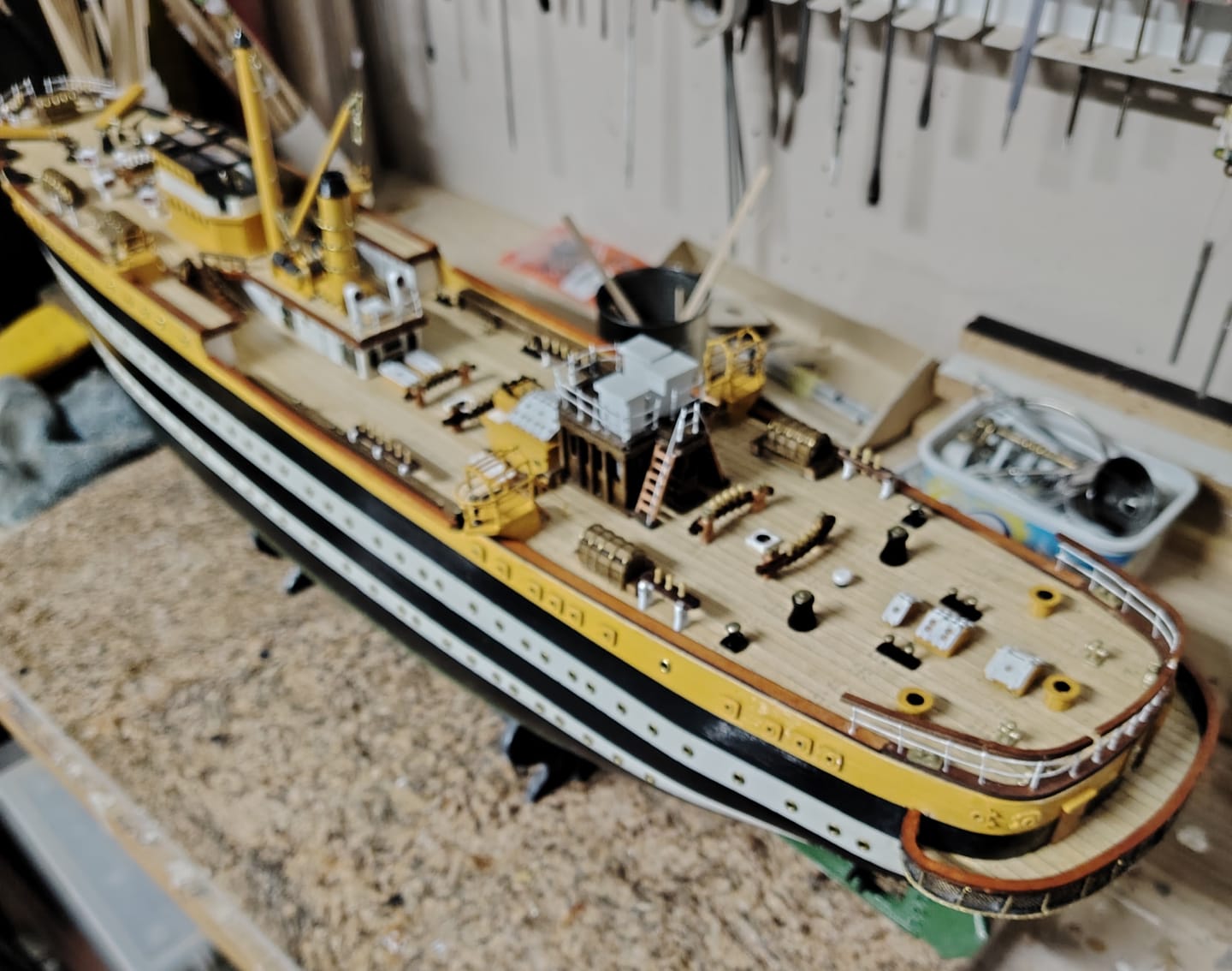 Customer photo review of Maqueta Barco Amerigo Vespucci