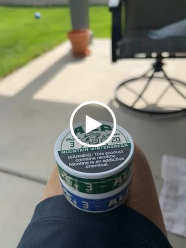 Customer video review of Mountain Wintergreen Nicotine Pouches