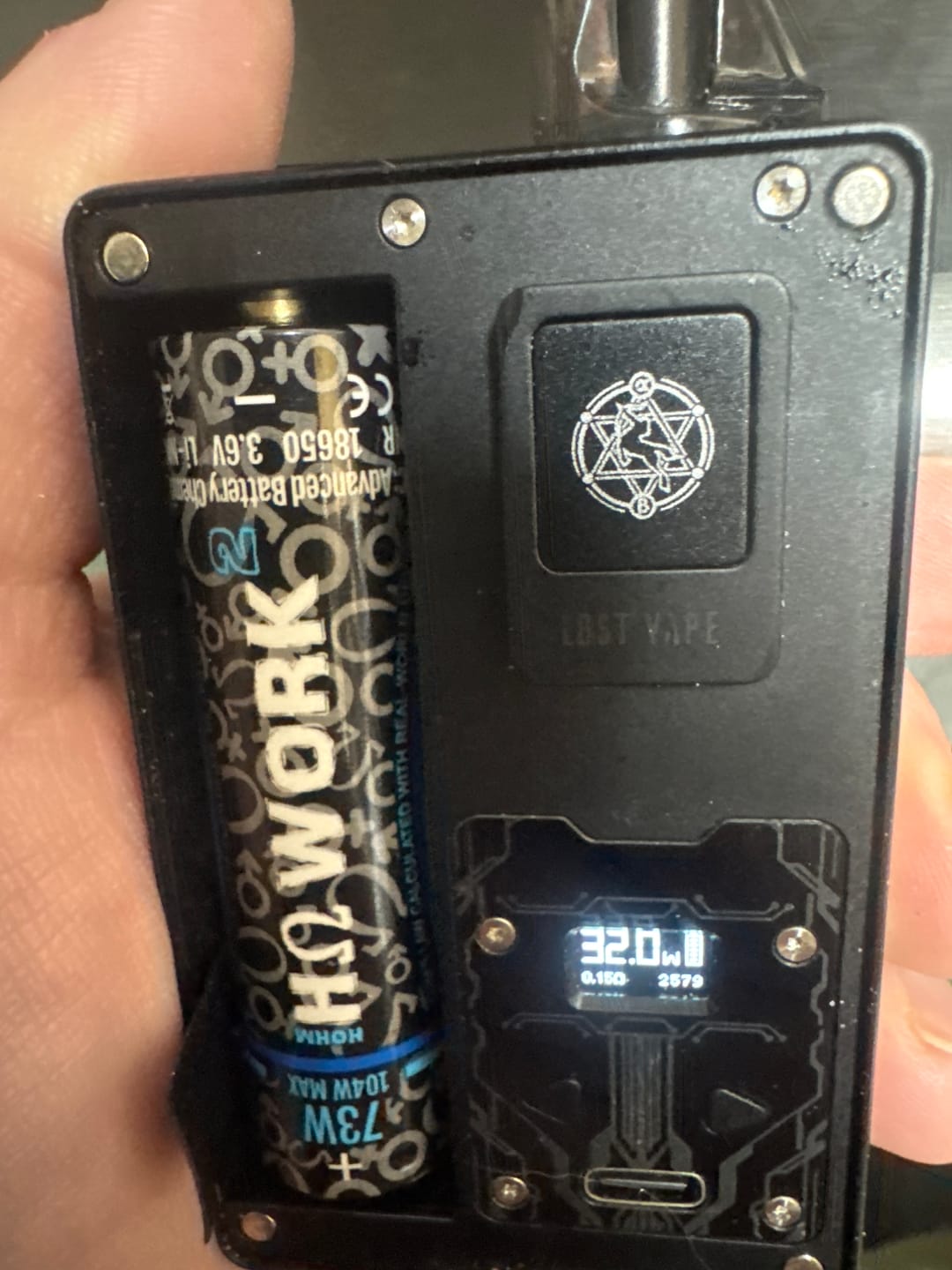 Customer photo review of Hohm Tech Work V2 18650 2547mAh 25.3A Battery