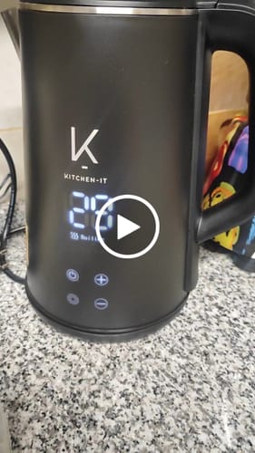 Customer video review of Hervidor Smart Control 1.7L Kitchen-It