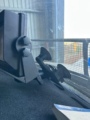 Customer photo review of RAM Triple Suction Cup Mount (RAP-365-224-1BU)