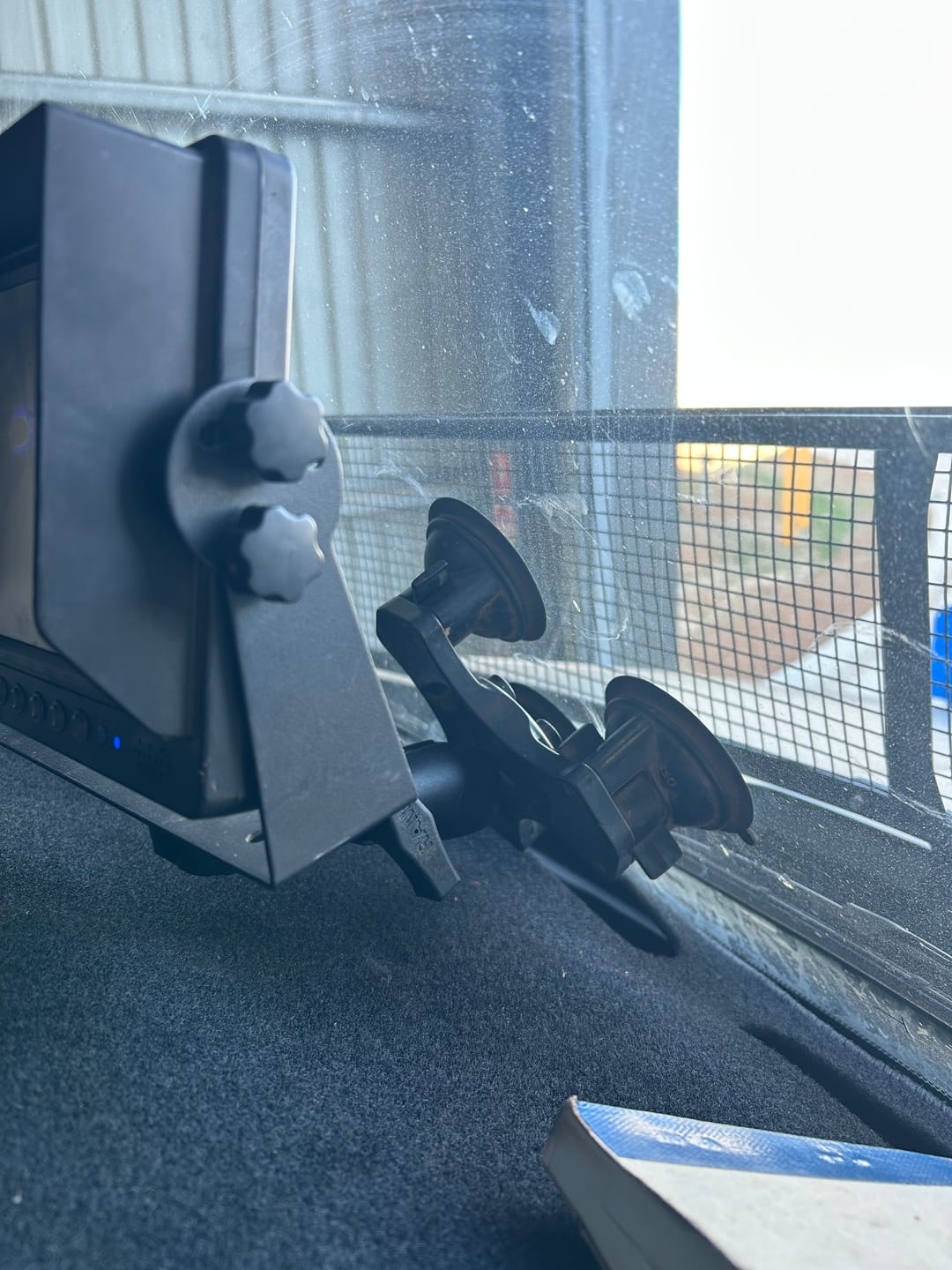 Customer photo review of RAM Triple Suction Cup Mount (RAP-365-224-1BU)