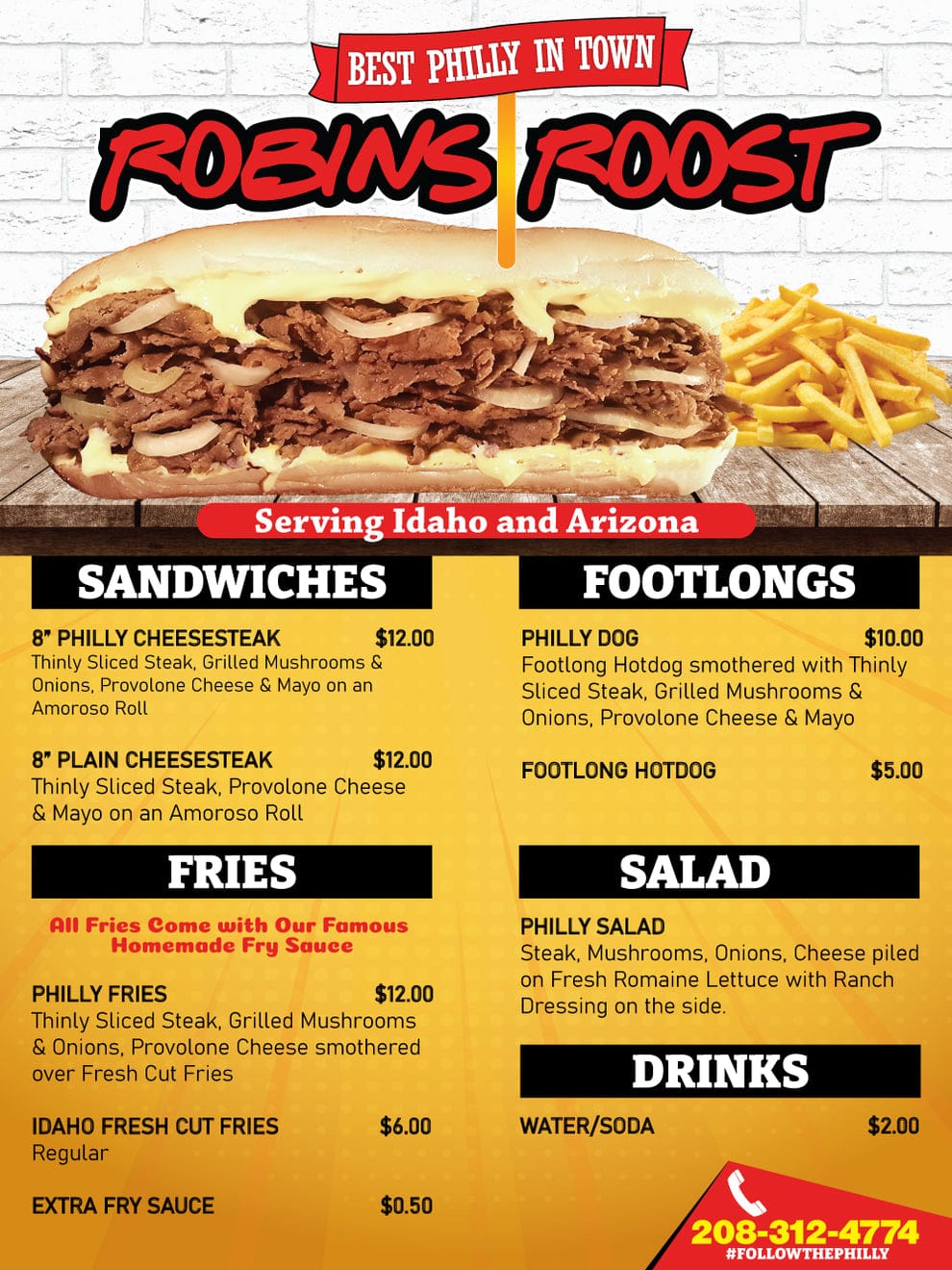 Customer photo review of Food Truck Menu Board Sign
