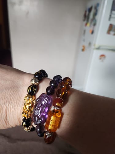 Customer photo review of Citrine The God of Wealth Bracelet