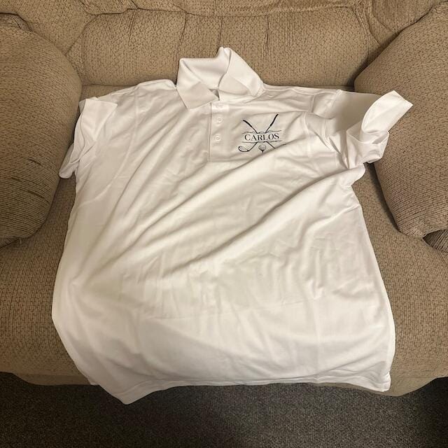 Customer photo review of Custom Monogrammed Golf Polo, Personalized Golf Polo, Customized Polo for Golfer, Great Gift for Dad, Father, Golf Gift for Men, Golf Shirt ET0004