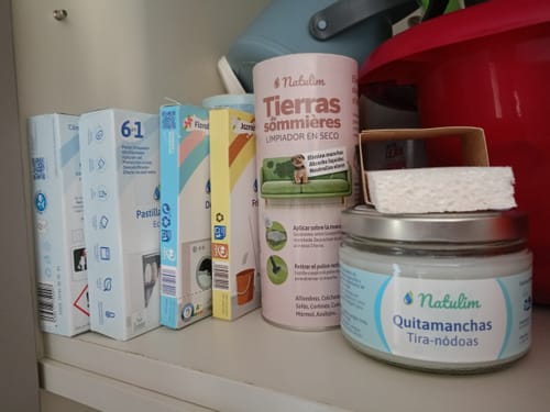 Customer photo review of Eco-Tiras de Detergente 40 lavados Natulim