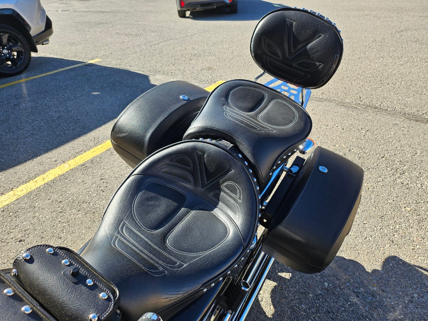 Customer photo review of Viking Saddlebags Quick Disconnect System For Honda Valkyrie