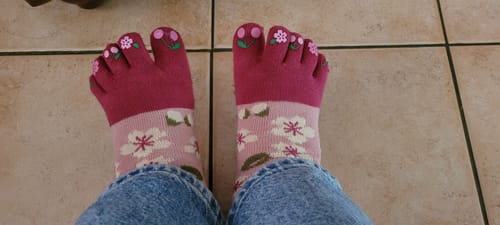 Customer photo review of Chaussettes 5 Doigts Sakura