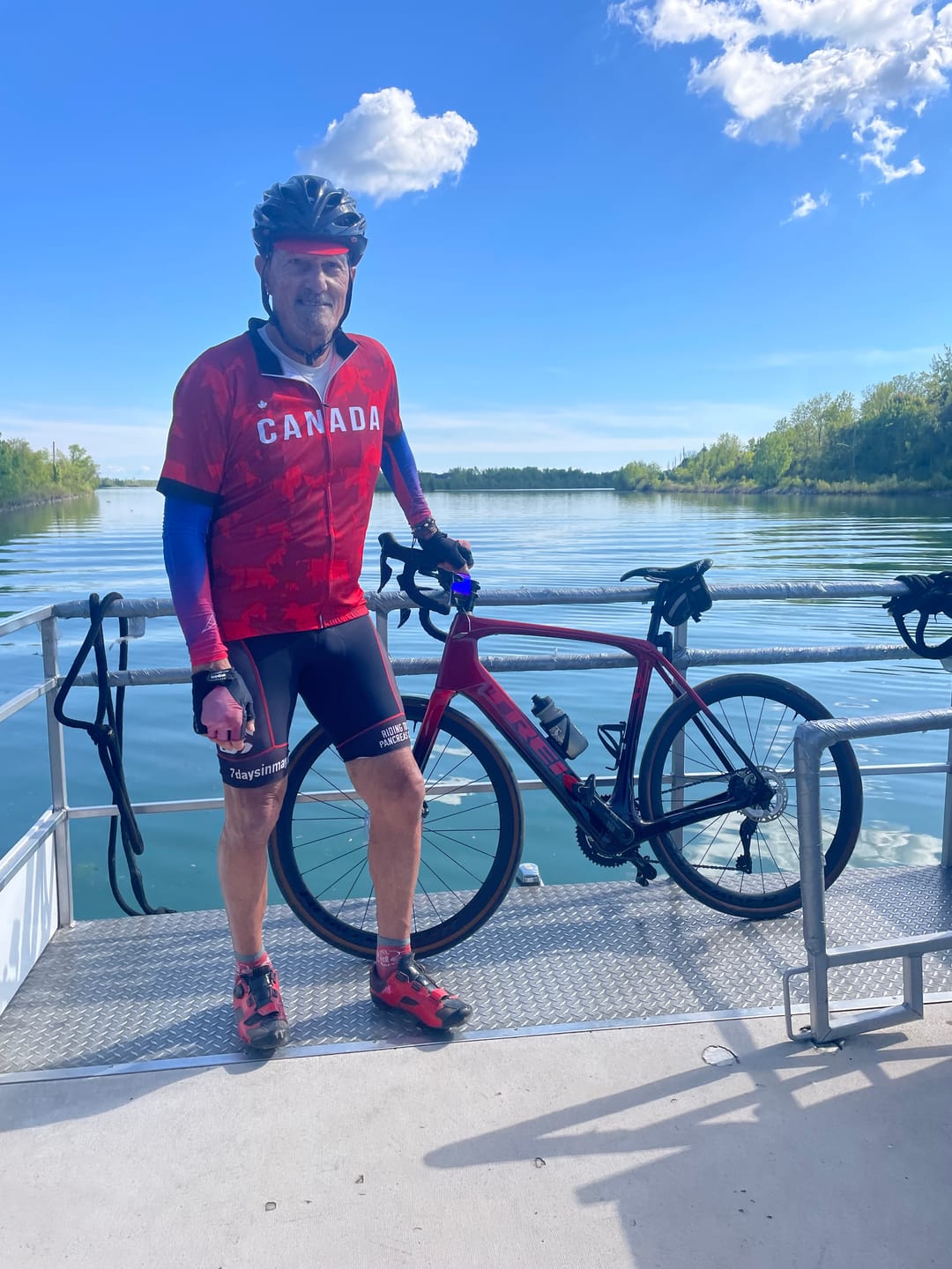 Customer photo review of Canada Maple Leaf Cycling Jersey