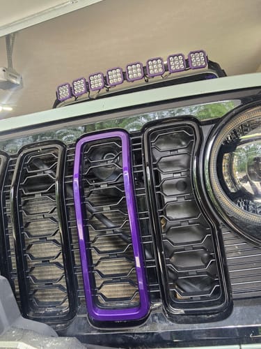 Customer photo review of Aftermarket Stick-on Slot Grille Trim (single) Painted