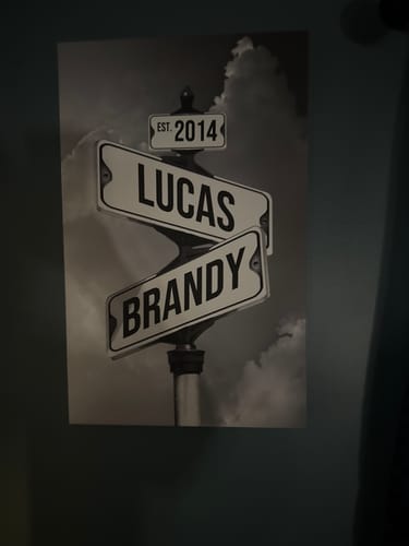 Customer photo review of COUPLES DATE OF LOVE by Cstm Canvas