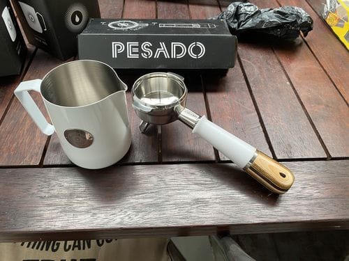 Customer photo review of Bottomless Portafilter (Hybrid)