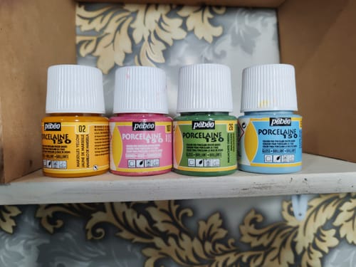 Customer photo review of Pebeo Porcelaine 150 - Pintura para Porcelana 45 ml
