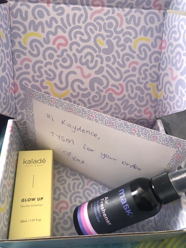 Customer photo review of Glow Up Face Oil