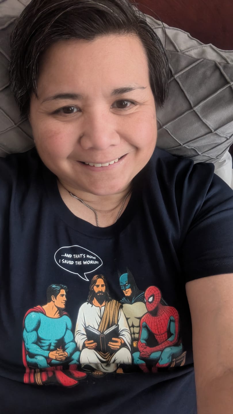 Customer photo review of "that's how I saved the world" | Premium T-Shirt