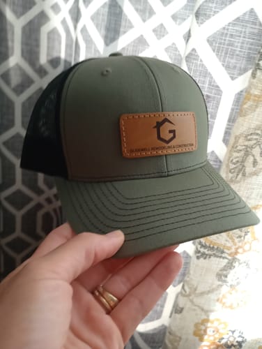 Customer photo review of Richardson 112 Custom Leather Patch Hat
